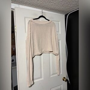 We the free cream knit sweater